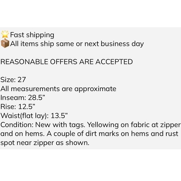 Current Elliot Arroyo Mom Jeans 27 Womens Blanc Wash White Pleated Tapered New - Picture 2 of 12